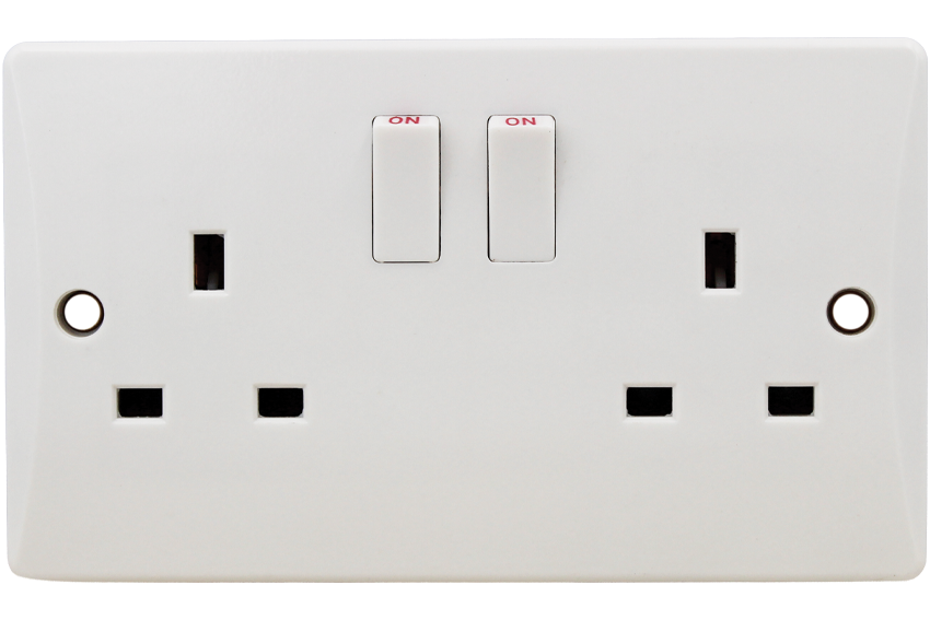 2 GANG SWITCHED SOCKET