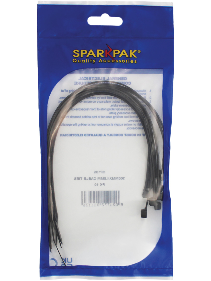 300mm x 4.8mm Cable Ties (10)