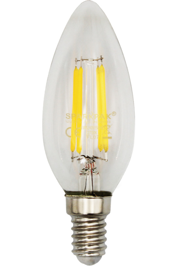 6W SES Filament LED Candle Lamp