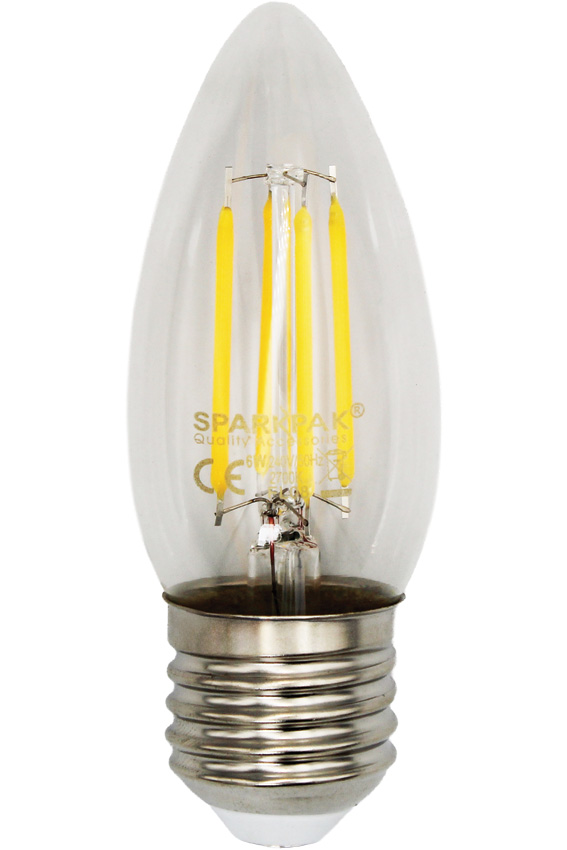 6W ES Filament LED Candle Lamp
