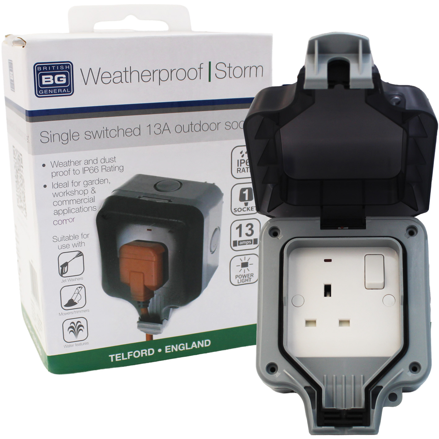 1G WEATHERPROOF SOCKET